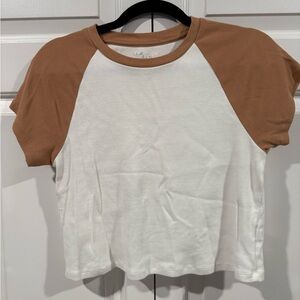 Aerie Cropped Ribbed Baby T-Shirt
